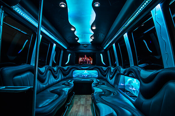 Grand Rapids Party Bus interior