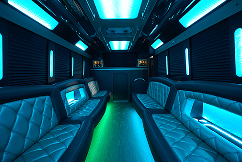 Party Bus with moody lighting