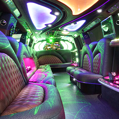 limo service model interior view