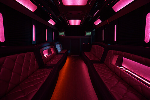 Party bus interior