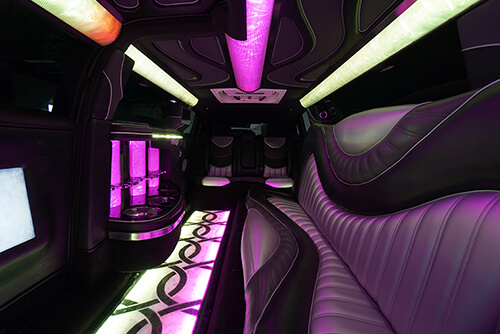 interior limo bus