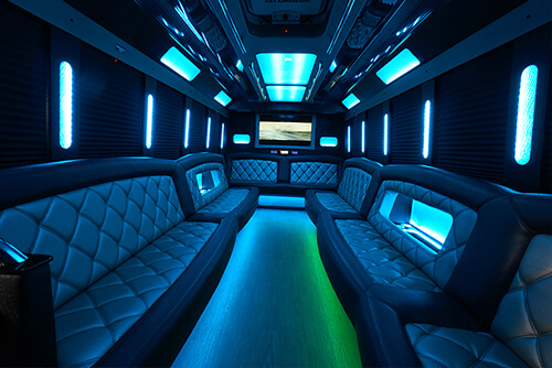 Party Bus with leather seats