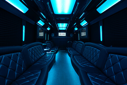 Party Bus with leather seating