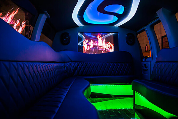 stretch limo interior