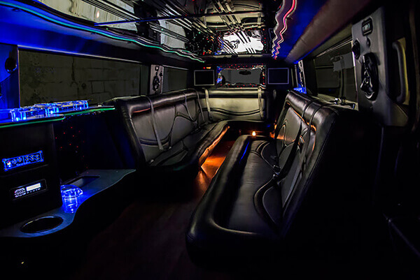 Hummer Limousine with LED lighting
