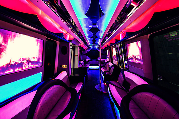 40 Passenger Grand Rapids Party Bus interior