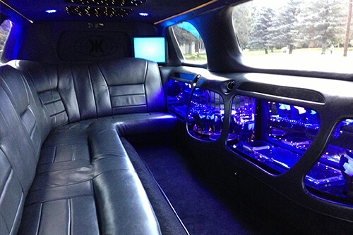 luxury limo seating