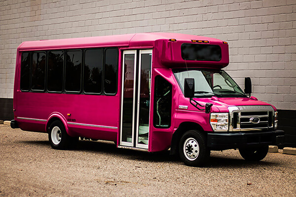 Pink Party Bus exterior