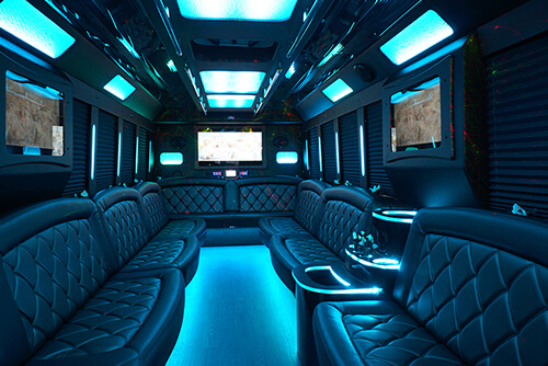 Modern Party Bus interior