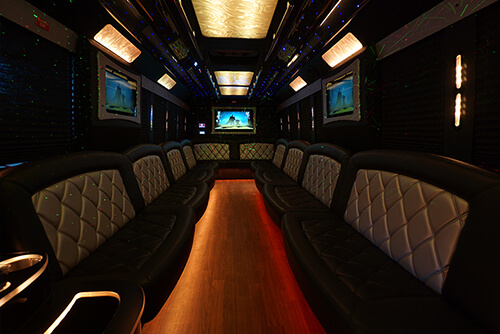 Party Bus with leather seats