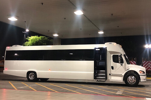 43 Passenger Port Huron Party Bus exterior