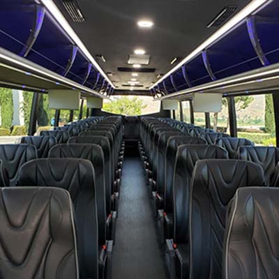 seating on our motor coaches